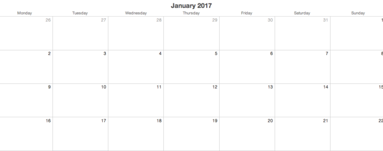 Goal Calendar